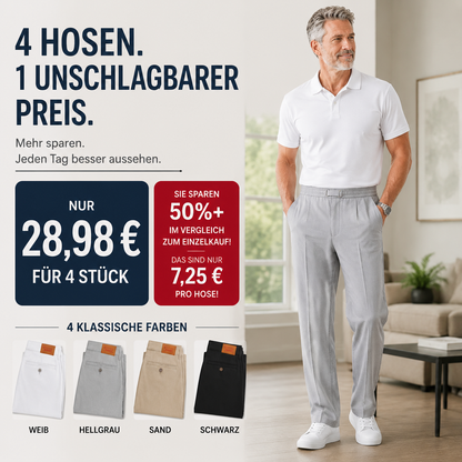 Flexible Komfort-Hose mit geradem Schnitt
