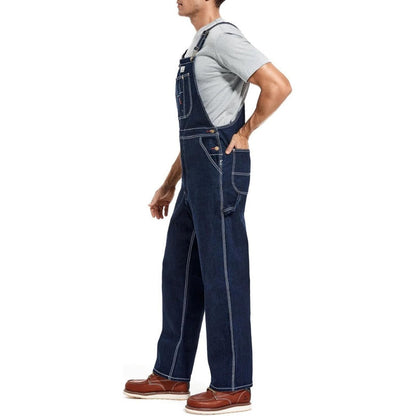 💝💝Last Day Promotion🔥Men's Denim Bib Overalls,  Workwear with Adjustable Straps and Convenient Tool Pockets