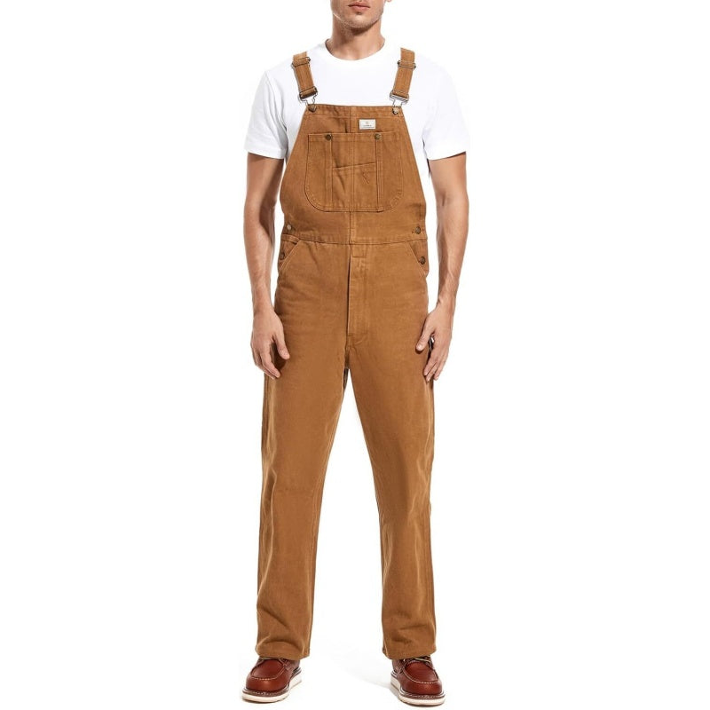 💝💝Last Day Promotion🔥Men's Denim Bib Overalls,  Workwear with Adjustable Straps and Convenient Tool Pockets