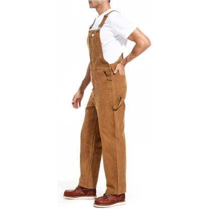 💝💝Last Day Promotion🔥Men's Denim Bib Overalls,  Workwear with Adjustable Straps and Convenient Tool Pockets