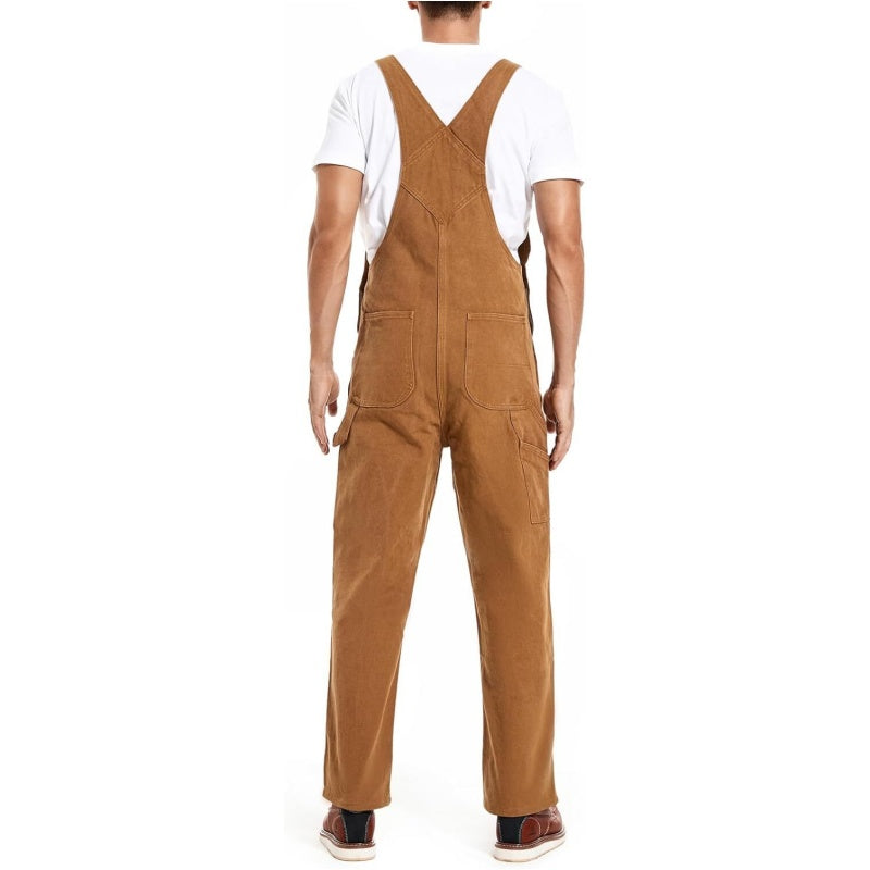 💝💝Last Day Promotion🔥Men's Denim Bib Overalls,  Workwear with Adjustable Straps and Convenient Tool Pockets