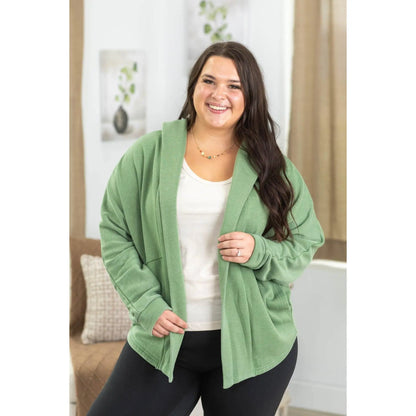 🔥 Cozy Campfire Relaxed Fit Hooded Cardigan with Pockets