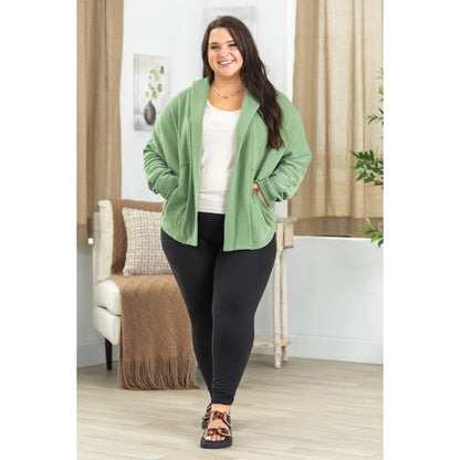 🔥 Cozy Campfire Relaxed Fit Hooded Cardigan with Pockets