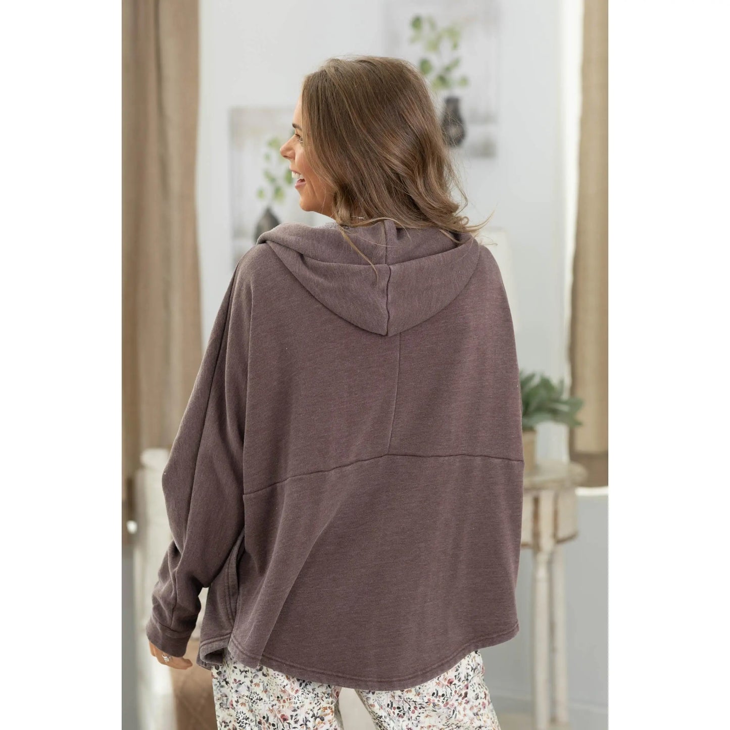 🔥 Cozy Campfire Relaxed Fit Hooded Cardigan with Pockets