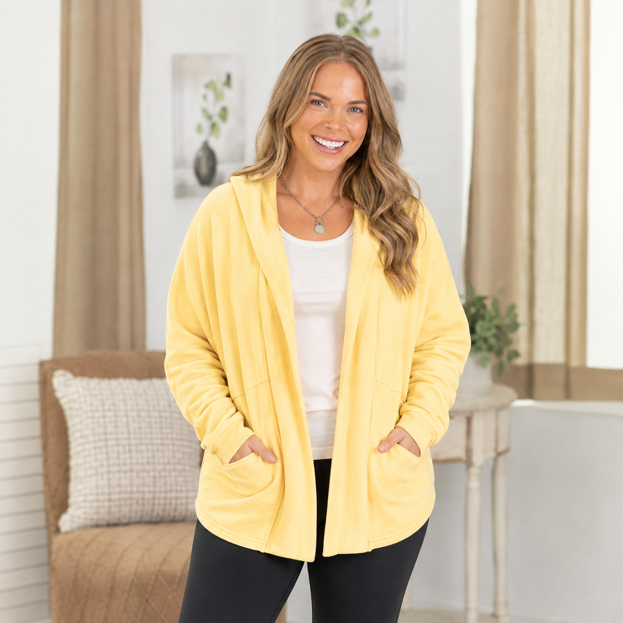🔥 Cozy Campfire Relaxed Fit Hooded Cardigan with Pockets